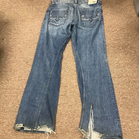 Diesel Shazor 34 x 32 100% cotton boot cut jeans button fly Italy - Picture 3 of 11